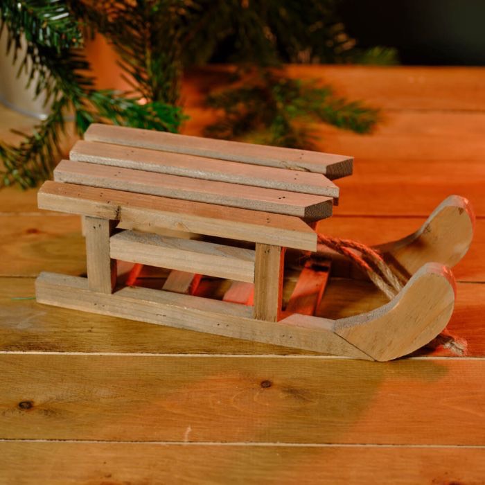 wooden sleigh