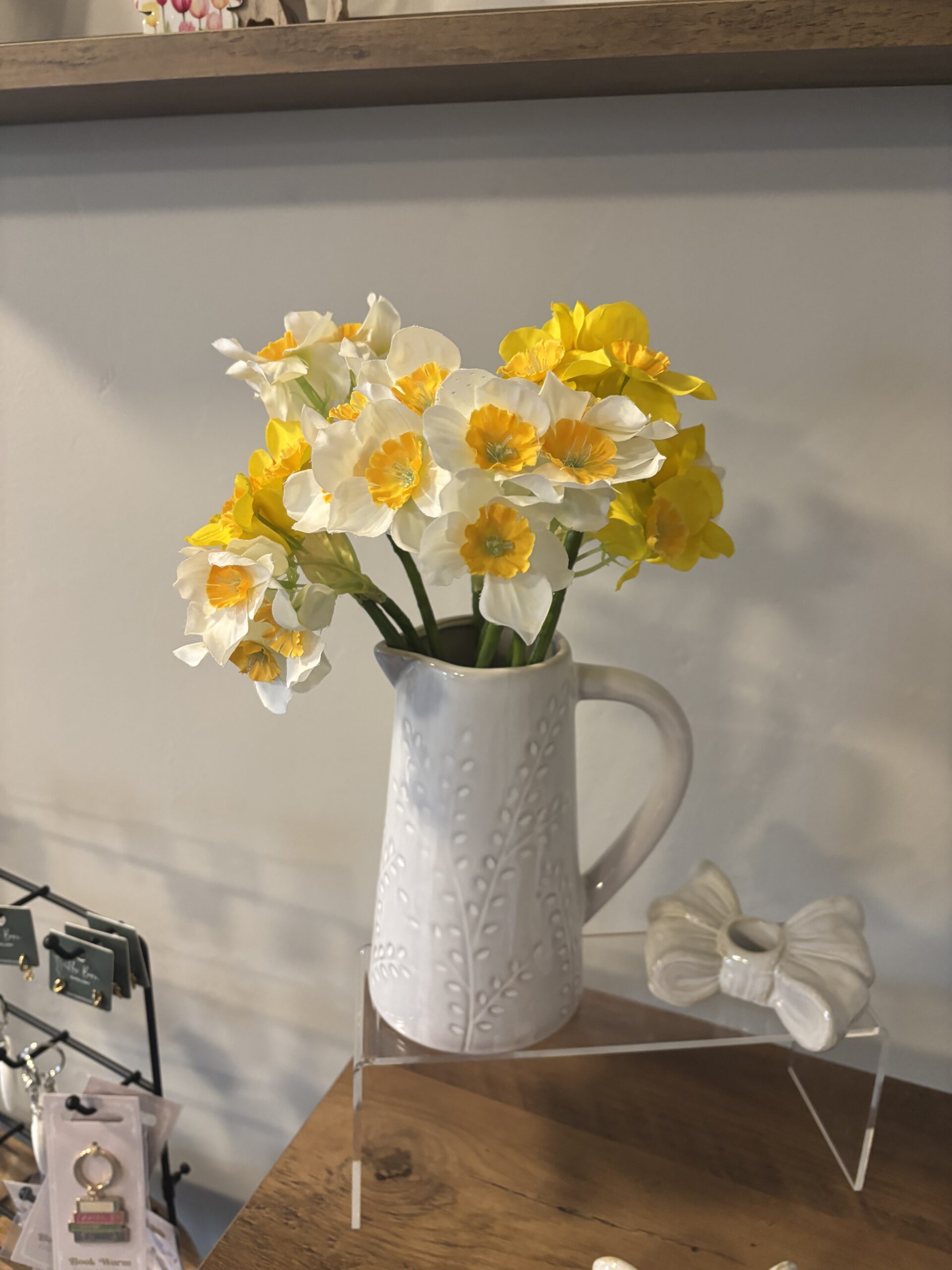 FLORAL FLOWER JUG X 2